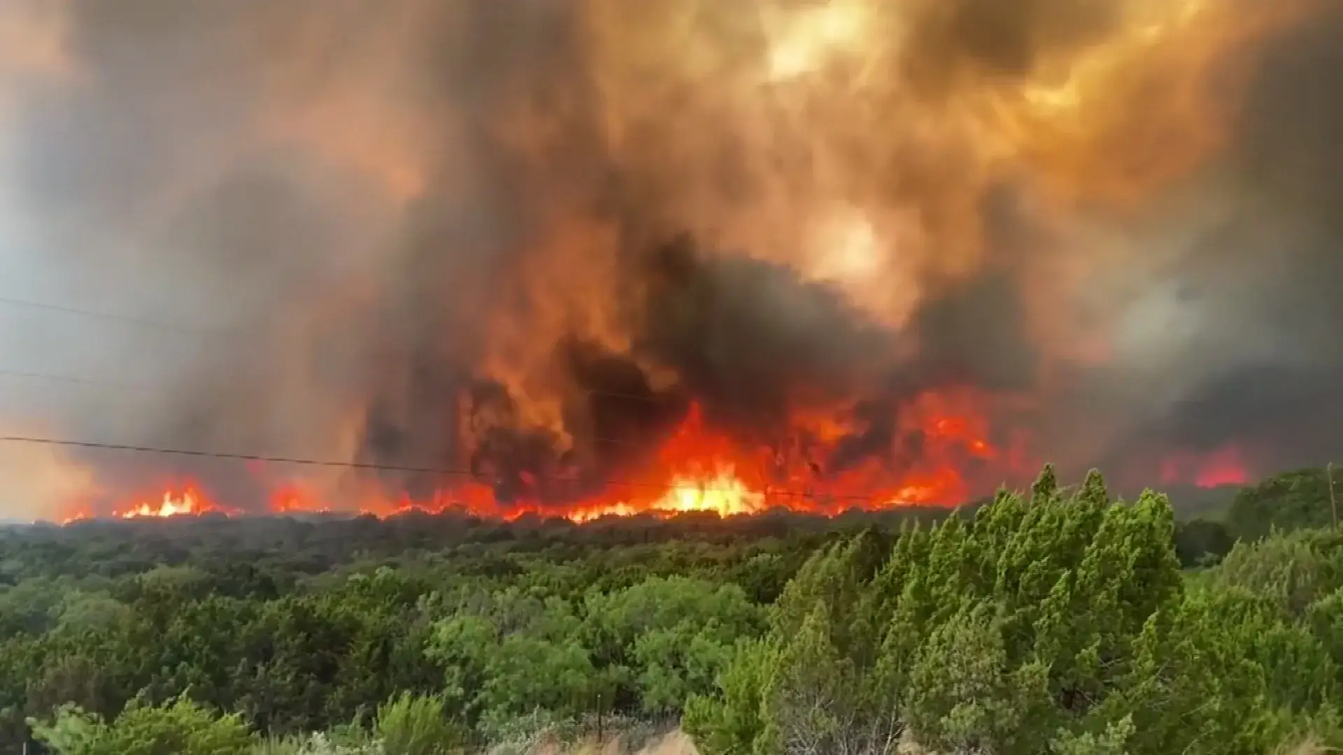 Texas wildfire damage
