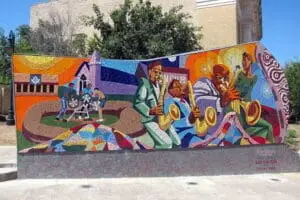 East Austin neighborhood scene