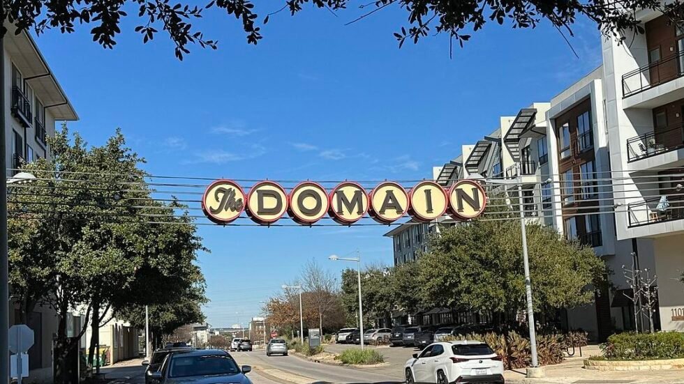 The Domain shopping center in North Austin