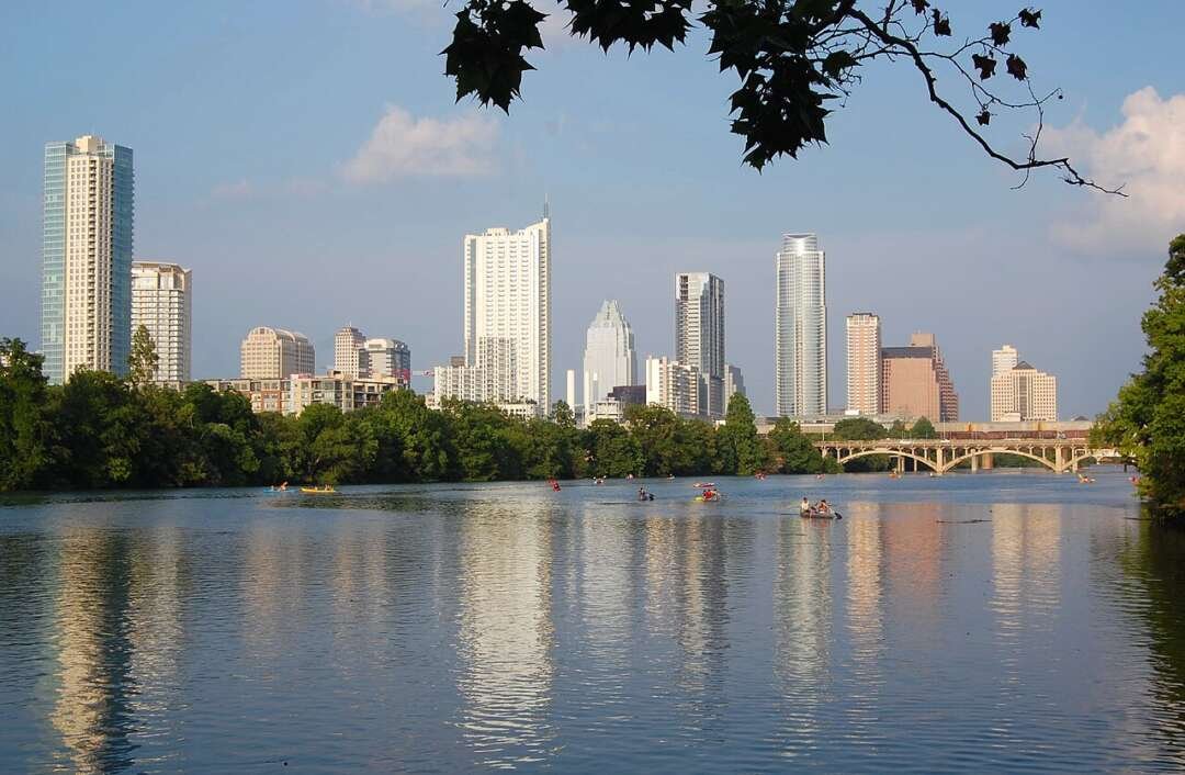 Downtown Austin Skyline from Lou Neff Point