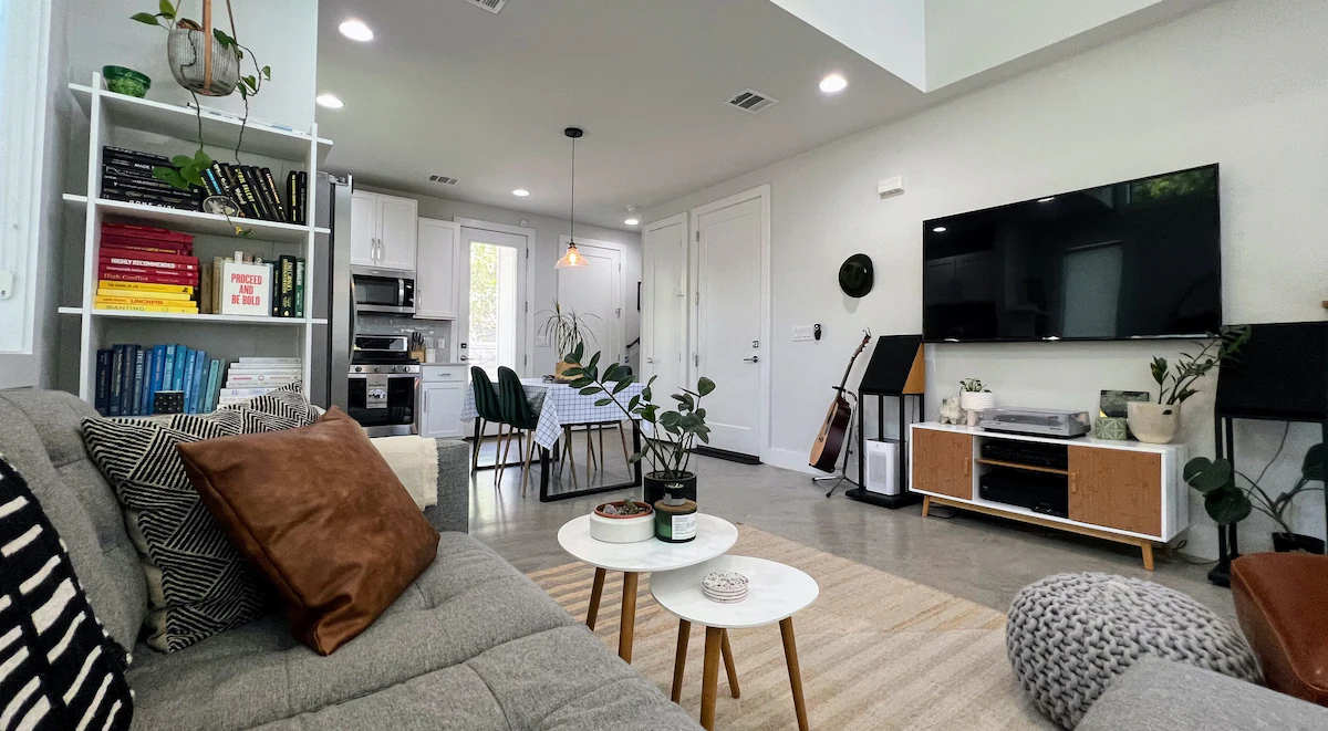 Open concept kitchen