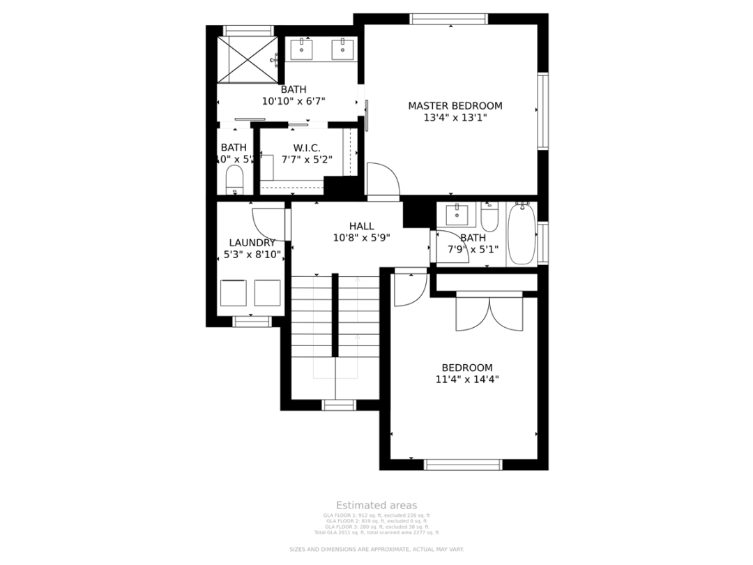2710 Zaragosa second floor plan — owner's retreat, junior suite, and laundry