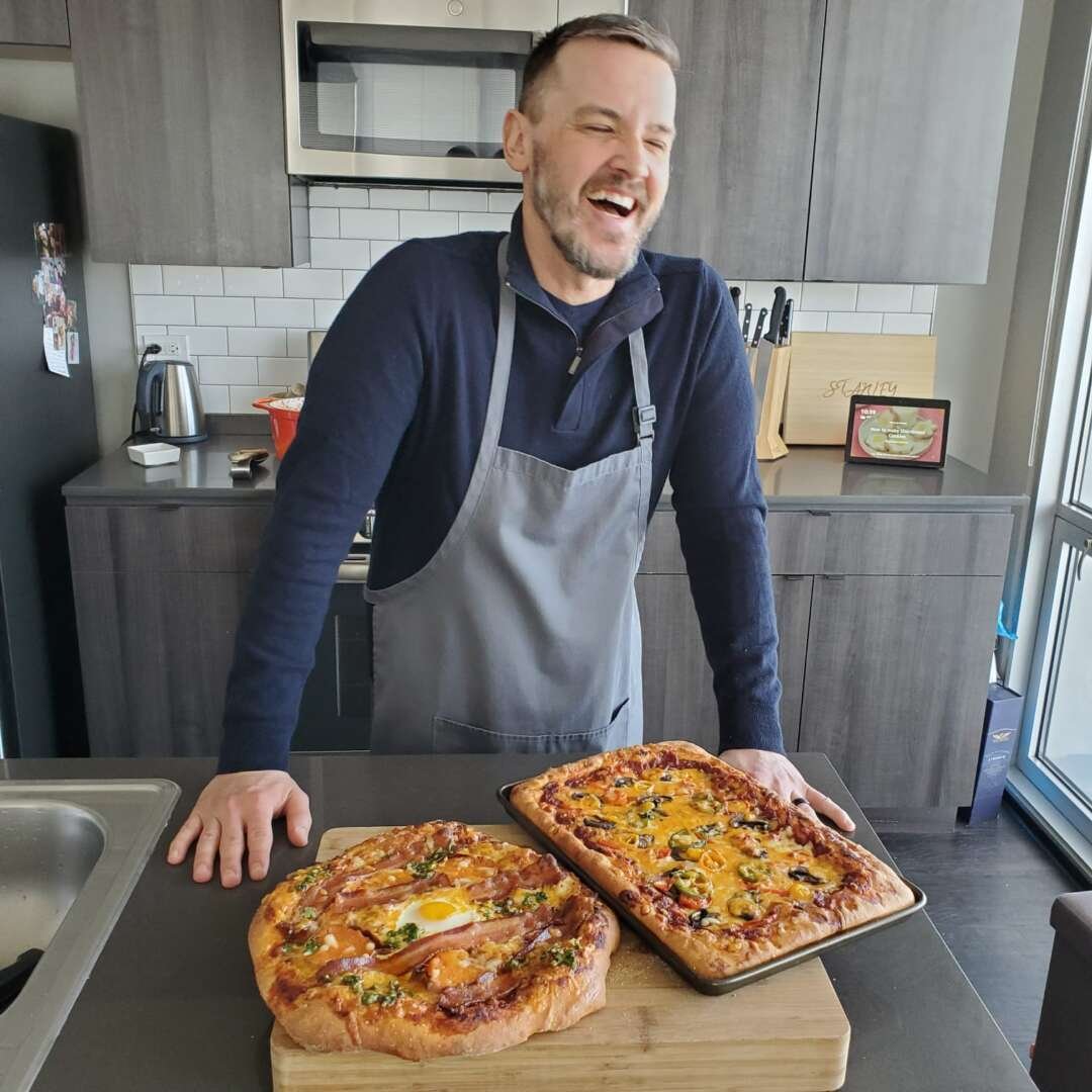 Breakfast pizza by Timothy Powles