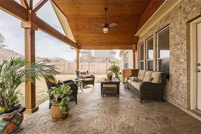 A-framed covered patio at 13817 Glen Mark Dr