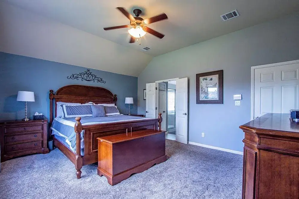 Primary bedroom, second view, at 13817 Glen Mark Dr