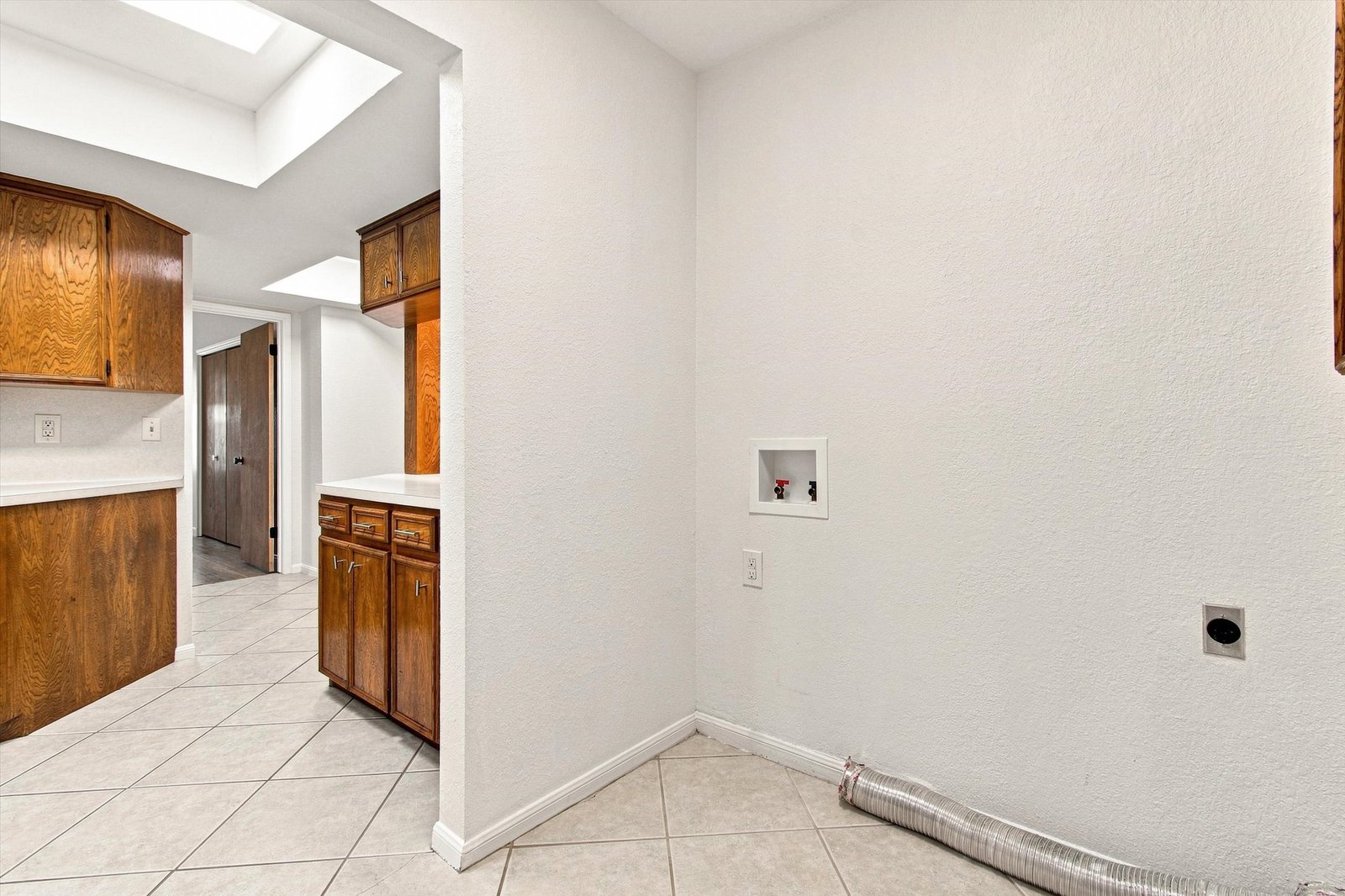 Laundry and pantry space off the kitchen