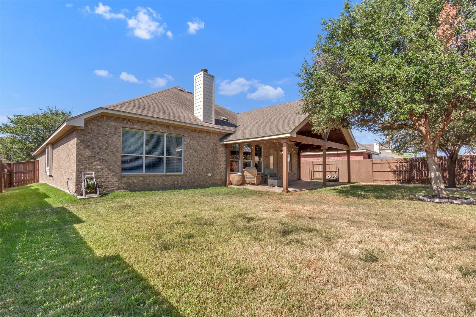 Backyard at 13817 Glen Mark Dr
